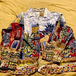 CJ Banks cafe printed jacket